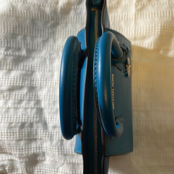 Michael Kors Cross Body Leather Satchel - Lagoon - Picture 8 of 8